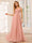 A-Line/Princess V-Neck Long Bridesmaid Dresses with Split Side