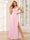 A-Line/Princess V-Neck Long Bridesmaid Dresses with Split Side