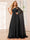 A-Line/Princess One-Shoulder Long Bridesmaid Dresses with Ruched