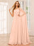 A-Line/Princess One-Shoulder Long Bridesmaid Dresses with Ruched