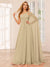 A-Line/Princess One-Shoulder Long Bridesmaid Dresses with Ruched