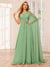 A-Line/Princess One-Shoulder Long Bridesmaid Dresses with Ruched