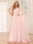 A-Line/Princess One-Shoulder Long Bridesmaid Dresses with Ruched