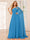A-Line/Princess One-Shoulder Long Bridesmaid Dresses with Ruched