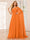 A-Line/Princess One-Shoulder Long Bridesmaid Dresses with Ruched