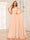 A-Line/Princess One-Shoulder Long Bridesmaid Dresses with Ruched