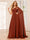 A-Line/Princess One-Shoulder Long Bridesmaid Dresses with Ruched