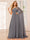 A-Line/Princess One-Shoulder Long Bridesmaid Dresses with Ruched