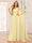 A-Line/Princess One-Shoulder Long Bridesmaid Dresses with Ruched