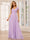A-Line/Princess V-Neck Long Bridesmaid Dresses with Ruffles