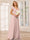 A-Line/Princess V-Neck Long Bridesmaid Dresses with Ruffles