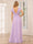 A-Line/Princess V-Neck Long Bridesmaid Dresses with Split Side