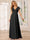 A-Line/Princess V-Neck Long Bridesmaid Dresses with Split Side