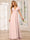 A-Line/Princess V-Neck Long Bridesmaid Dresses with Split Side