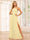 A-Line/Princess One-Shoulder Long Bridesmaid Dresses with Split Side