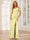 Sheath/Column Spaghetti Straps Off-the-Shoulder Long Bridesmaid Dresses with Split Side