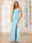 Sheath/Column Spaghetti Straps Off-the-Shoulder Long Bridesmaid Dresses with Split Side