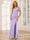 Sheath/Column Spaghetti Straps Off-the-Shoulder Long Bridesmaid Dresses with Split Side