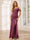 Sheath/Column Spaghetti Straps Off-the-Shoulder Long Bridesmaid Dresses with Split Side