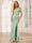 Sheath/Column Spaghetti Straps Off-the-Shoulder Long Bridesmaid Dresses with Split Side