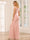 Sheath/Column Off-the-Shoulder Long Bridesmaid Dresses with Split Side