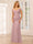 Sheath/Column Off-the-Shoulder Long Bridesmaid Dresses with Split Side