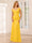 Sheath/Column Off-the-Shoulder Long Bridesmaid Dresses with Split Side