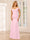 Sheath/Column Off-the-Shoulder Long Bridesmaid Dresses with Split Side