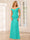 Sheath/Column Off-the-Shoulder Long Bridesmaid Dresses with Split Side