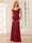 Sheath/Column Off-the-Shoulder Long Bridesmaid Dresses with Split Side