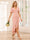 Sheath/Column V-Neck Asymmetrical Bridesmaid Dresses with Ruffles