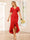 Sheath/Column V-Neck Asymmetrical Bridesmaid Dresses with Ruffles
