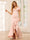 Sheath/Column V-Neck Asymmetrical Bridesmaid Dresses with Ruffles