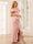 Sheath/Column V-Neck Asymmetrical Bridesmaid Dresses with Ruffles