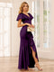 Sheath/Column V-Neck Asymmetrical Bridesmaid Dresses with Ruffles