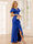 Sheath/Column V-Neck Asymmetrical Bridesmaid Dresses with Ruffles
