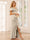 Sheath/Column V-Neck Asymmetrical Bridesmaid Dresses with Ruffles