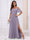 A-Line/Princess Spaghetti Straps Long Bridesmaid Dresses with Split Side