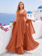 A-Line/Princess V-Neck Asymmetrical Bridesmaid Dresses with Ruffles