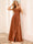 A-Line/Princess V-Neck Asymmetrical Bridesmaid Dresses with Ruffles