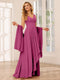 A-Line/Princess V-Neck Asymmetrical Bridesmaid Dresses with Ruffles