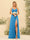 A-Line/Princess Spaghetti Straps Long Bridesmaid Dresses with Split Side