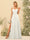 A-Line/Princess Spaghetti Straps Long Bridesmaid Dresses with Split Side & Pockets