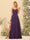 A-Line/Princess Spaghetti Straps Long Bridesmaid Dresses with Split Side & Pockets