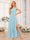 A-Line/Princess One-Shoulder Long Wedding Party Dresses with Split Side