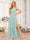A-Line/Princess One-Shoulder Long Wedding Party Dresses with Split Side