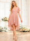 A-Line/Princess V-Neck Short Wedding Party Dresses with Ruffles