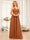 A-Line/Princess One-Shoulder Long Wedding Party Dresses with Split Side