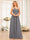 A-Line/Princess One-Shoulder Long Wedding Party Dresses with Split Side