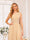 A-Line/Princess One-Shoulder Long Wedding Party Dresses with Watteau Train